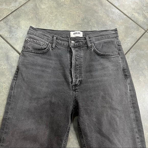 AGOLDE Nico High Rise Button Fly Slim Jean In Virtue Sz 26 Classic City Casual - Picture 11 of 12